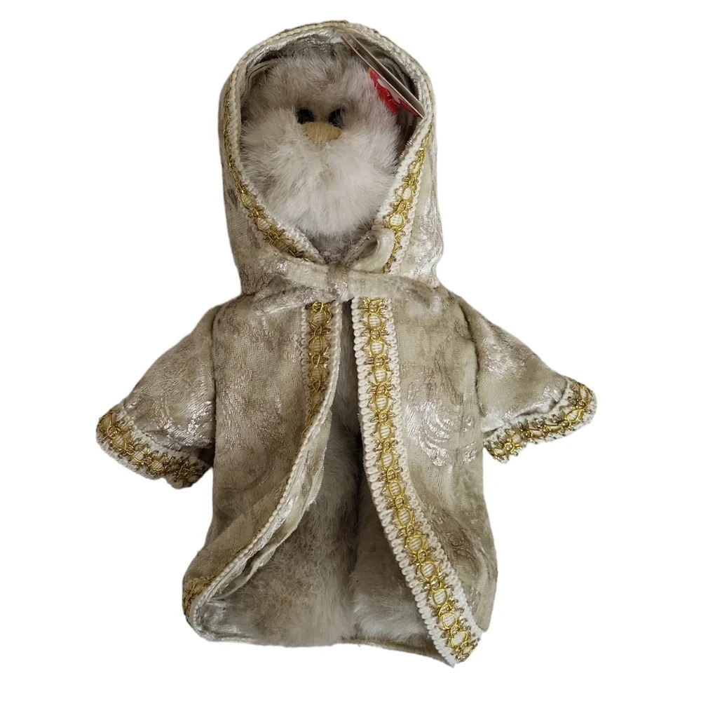 TY Beanie Babies Gwendolyn Bear Creme & Gold Cape 1993